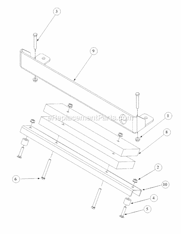 Rear Bumper Diagram and Parts List for M72-GN 53AB5FEZ150 Cub Cadet Sprayer
